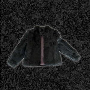 Men’s Faux Fur Jacket - Black